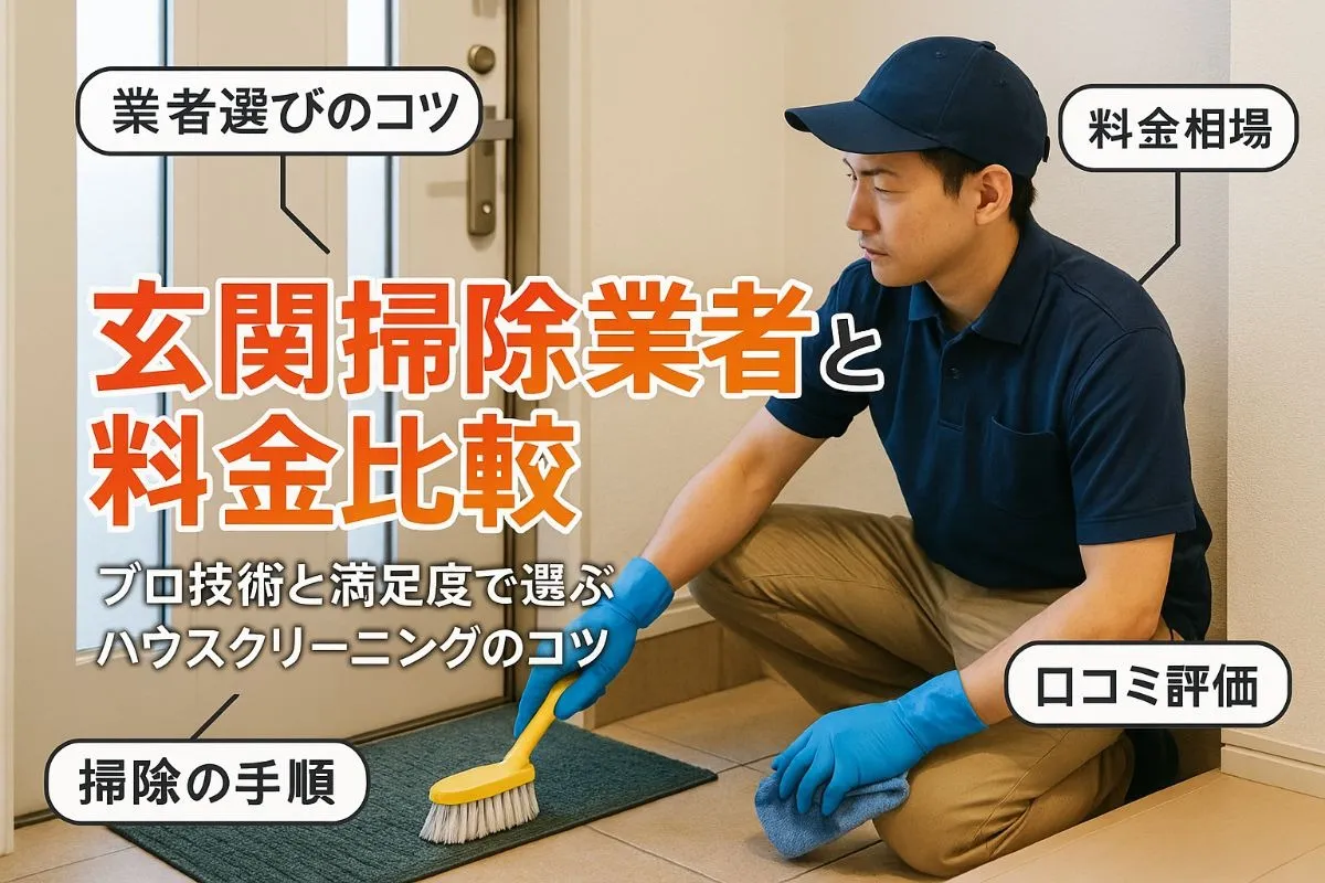 玄関のハウスクリーニングのを行う前に大切な業者選びと料金比較ガイド｜掃除術や口コミ情報も紹介