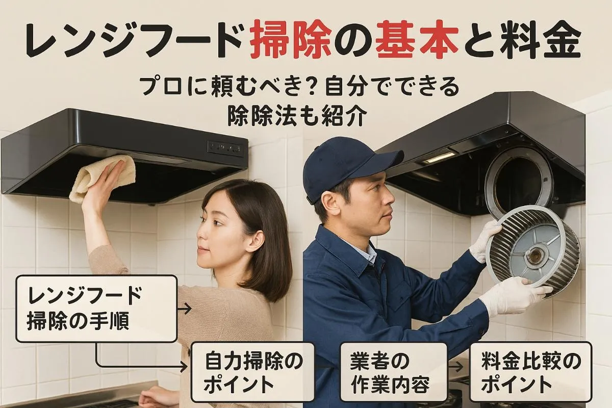 レンジフードクリーニングの基礎知識と業者料金比較！おすすめ掃除方法とプロ作業の流れも徹底解説