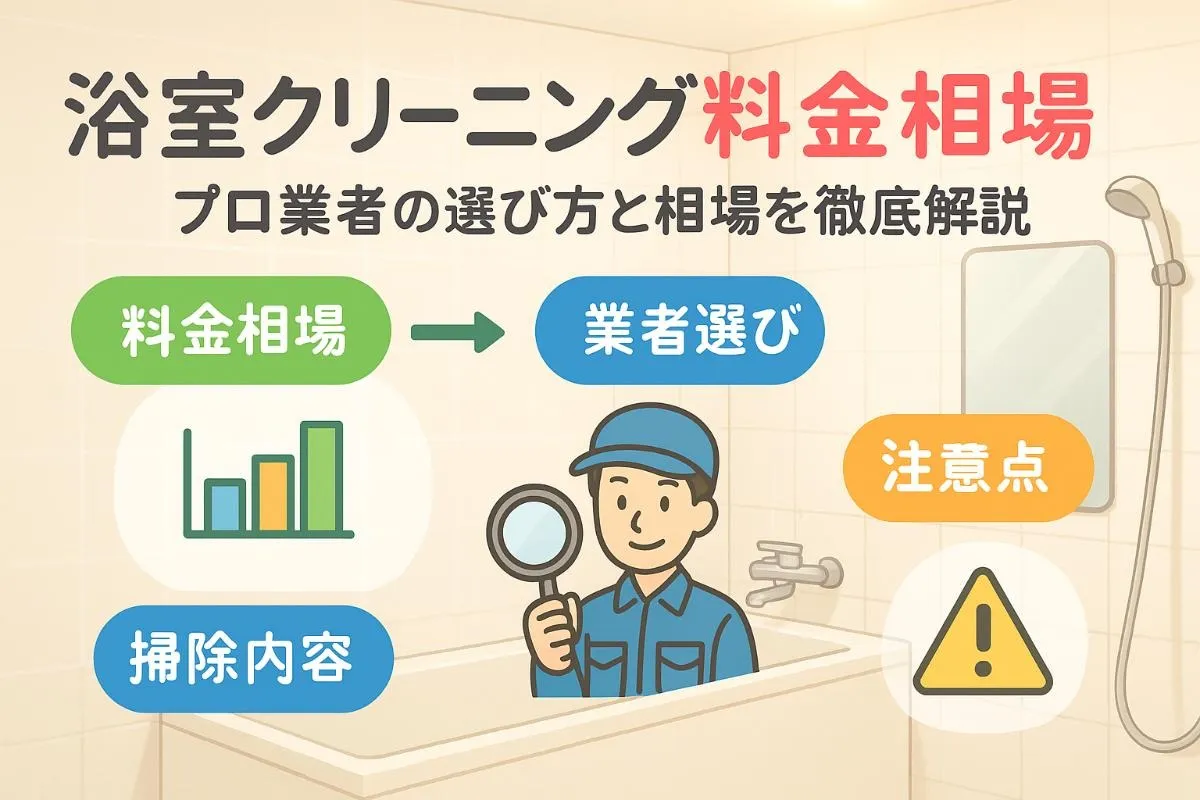 浴室クリーニングの料金相場とプロ業者の選び方徹底比較ガイド！