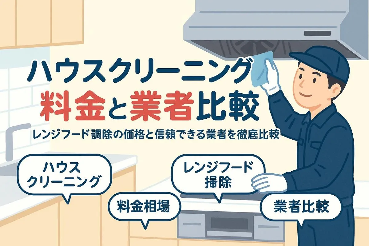 ハウスクリーニングのレンジフード料金相場と業者比較｜口コミで選ぶおすすめ掃除サービス